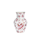 Ginori Oro Di Doccia Magenta Ming Vase - 9"